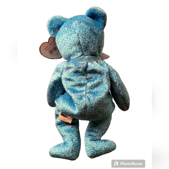 TY Classy Blue Beanie Baby - Picture 3 of 3